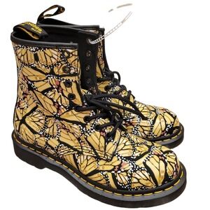 NEW Doc Dr. Martens 1460 Butterfly Print Lace Up Boots US 6 EU 37 UK 4